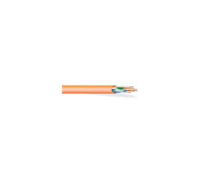 West Penn 254245EZBL1000 8 Conductor, 24 AWG Solid Unshielded CAT 5E Plenum Cable, 1000', Blue