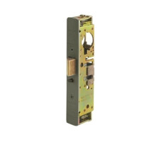 Adams Rite 4911W-35-313 Heavy Duty Deadlatch with Radius Faceplate with weatherseal in Dark Bronze