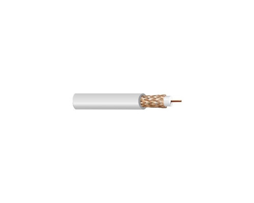 West Penn 25815IV1000 RG59/U Type CCTV Coaxial Cable Ivory 1000 ft