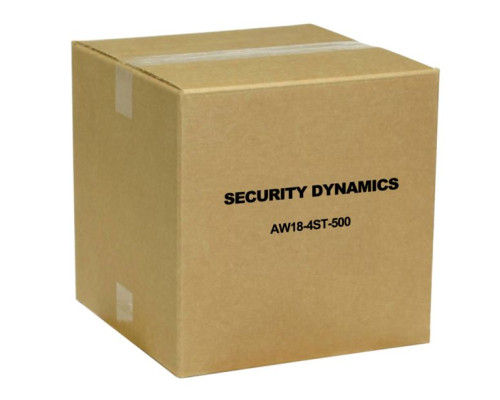 Security Dynamics AW18-4ST-500 18/4 Stranded Shrink Wrap Roll Alarm Wire, 500 Feet