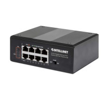 Intellinet 561624 Industrial PoE-Powered 8-Port Gigabit Switch with PoE Passthrough