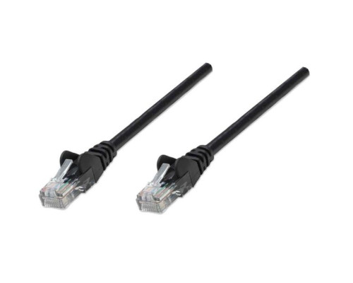 Intellinet 737074 IEC-C5-BK-2 Network Cable, Cat5e, UTP, 100% Copper, RJ45 Male / RJ45 Male, 0.6 m (2 ft.), Black