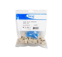 ICC IC107F5CIV HD Keystone Jacks, 25-Pk, Ivory