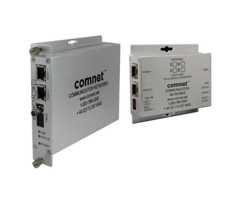 Comnet CNFE2004M1APoE/M 1 Fiber 2 Channel 100 Mbps Media Converter