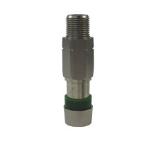 PPC FS6US Female F Connector Nickel 6 Universal Splice (Green)