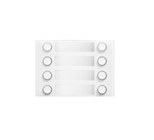 Urmet 1168-28W Front Panel with 8 Buttons Over 2 Rows, Alpha, White