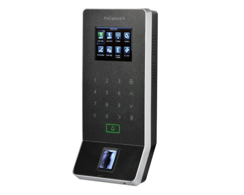 ZKTeco ProCapture-X-iClass Standalone Fingerprint Access with iClass Wi-Fi Control Reader with Silk ID Technology