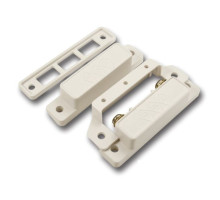 GRI 29AWG-W-W-2-5-6K 10 Pack Commercial Surface Mount Switch Set 1 1/2' and 3/4' on steel Closed Loop, White