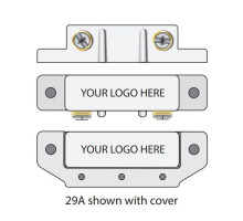 GRI 29AXWG-W 10 Pack Commercial Surface Mount Switch Set 2' and 1' on steel Closed Loop, White