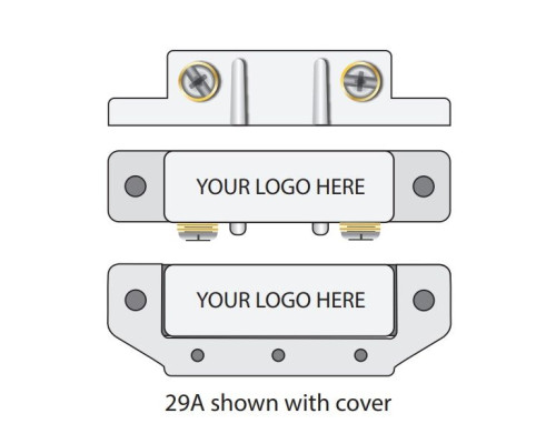 GRI 29AXWG-W 10 Pack Commercial Surface Mount Switch Set 2' and 1' on steel Closed Loop, White