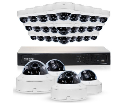 Cantek Plus WW32D6TB Professional HD-TVI Dome System 2.4 MP