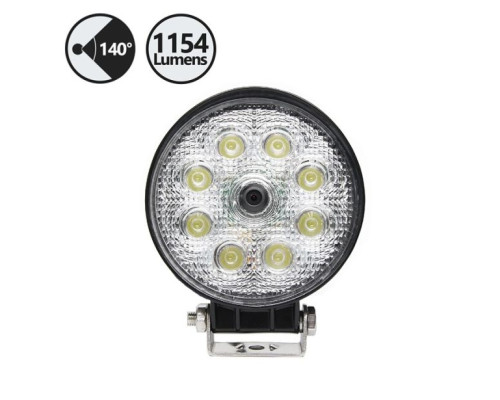 RVS Systems RVS-FLC03-02 Vehicle Flood Light with Backup Camera (Circle), 33' Cable