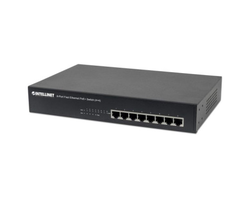 Intellinet 561075 8-Port Fast Ethernet PoE+ Switch