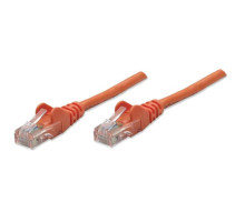 Intellinet 341509 IEC-C5-OR-1.5 Network Cable, Cat5e, UTP, 100% Copper, RJ45 Male / RJ45 Male, 0.5 m (1.5 ft.), Orange