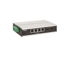 Ditek DTK-SW4IND 4 Port Hardened Industrial Gigabit Poe Switch