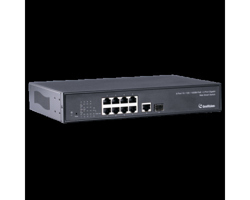 Geovision 84-POE0811-201U GV-POE0811 8 Port Gigabit 802.3at Web Management PoE Switch