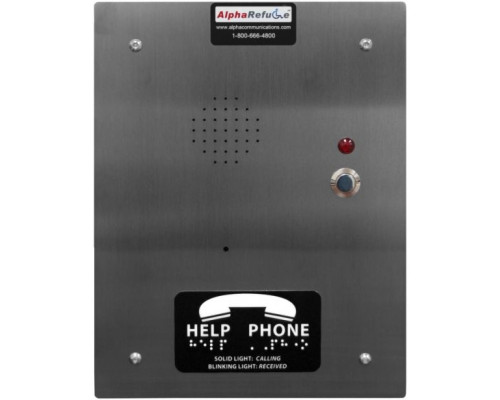 Alpha RCB2100SFR Refuge Call Box-Flush-Stainless Steel-24V