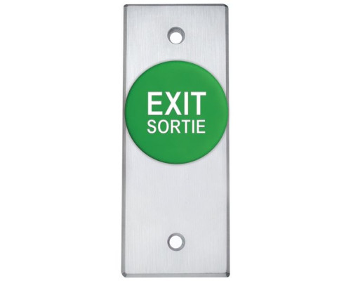 Camden Door Controls CM-4100E Spring Return, N/O, Momentary, 'EXIT' Engraved (In White)