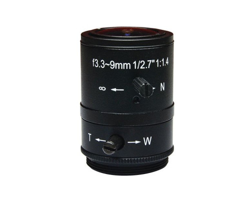 ACTi PLEN-0131 IR Fixed Iris Megapixel Varifocal Lens, 3.3-9mm