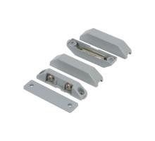 Nascom N285TWGG-STHS Surface Mount Terminal High Security Switch / Magnet Set, Low Profile, Beveled Cover Spacers, Gray