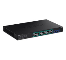 TRENDnet TPE-30284 28-Port Gigabit Web Smart PoE+ Switch with 10G SFP+ slots