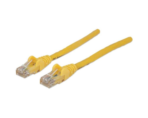 Intellinet 343725 Network Cable, Cat6, UTP 100% Copper, RJ45 Male / RJ45 Male, 5.0 m (14 ft.), Yellow