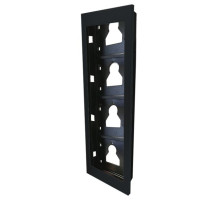 Comelit UT9164B Flush-Mounted Frame, 4 Ultra Modules, Black