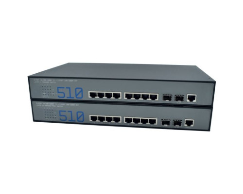 American Fibertek AFI510-8GAT-2S-P120 8x RJ45 30W PoE+ and 2x SFP Ports Managed Ethernet Switch