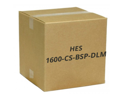 HES 1600-CS-BSP-DLM Dynamic Complete Low Profile Electric Strike for Latchbolt and Deadbolt Lock with Dual Lock Monitor in Black Suede