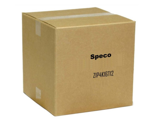 Speco ZIP4K16T12 16 Channel 8 Megapixel NVR with 4TB HDD & 12 4K Turret Cameras Kit