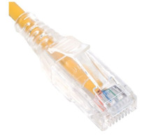 ICC ICPCSH20YL CAT6 Slim Clear Boot Patch Cord, 20 Feet, Yellow