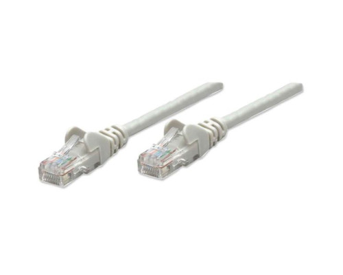 Intellinet 340427 Network Cable, Cat6, UTP 100% Copper, RJ45 Male / RJ45 Male, 0.5 m (1.5 ft.), Gray