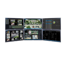 Pelco E1-OPS-WKS6 Enterprise Work Station with 6 Monitors