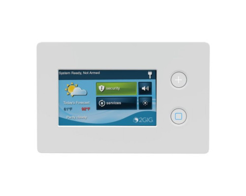 Linear 2GIG-TS2-E Wireless Touch Screen Remote Keypad for GC2e/GC2 Panels, 900MHz, English