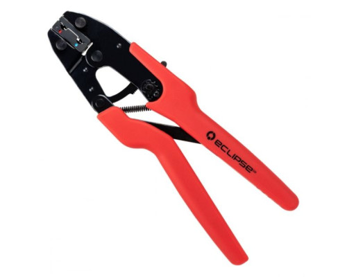 Eclipse Tools 300-130 Ergro-Lunar Crimper for Red and Blue Insulated Flag Terminals AWG 22-14