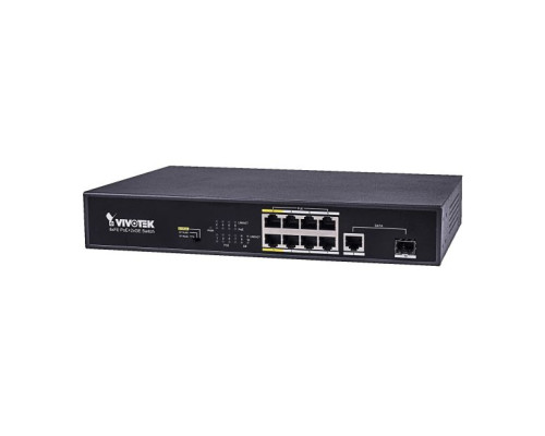 Vivotek AW-FGT-100C-120 Unmanaged 8xFE POE +1G SFP + 1G RJ45 Switch