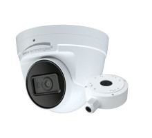 Speco O8FT1W 8 Megapixel Flexible Intensifier AI IP Turret Camera with Junction Box, 2.8mm Lens