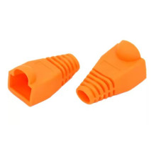 West Penn 32-1900BK-25 Boots for Modular plugs Cat5E and Cat6 UTP, Orange, 25 Pcs