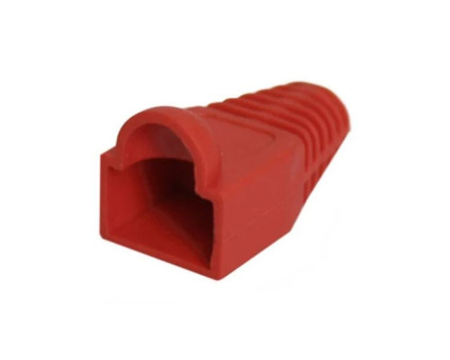 West Penn 32-1900BK-25 Boots for Modular plugs Cat5E and Cat6 UTP, Red, 25 Pcs