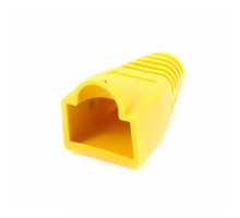 West Penn 32-1900BK-25 Boots for Modular plugs Cat5E and Cat6 UTP, Yellow, 25 Pcs