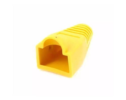 West Penn 32-1900BK-25 Boots for Modular plugs Cat5E and Cat6 UTP, Yellow, 25 Pcs