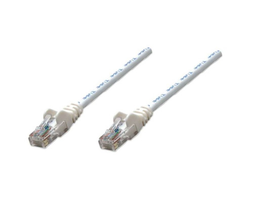 Intellinet 320702 IEC-C5-WT-14 Network Cable, Cat5e, UTP, 100% Copper, RJ45 Male / RJ45 Male, 5.0 m (14 ft.), White