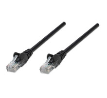 Intellinet 320795 Network Cable, Cat5e, UTP 100% Copper, RJ45 Male / RJ45 Male, 15.0 m (50 ft.), Black