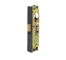 Adams Rite 4911W-45-102-335 Heavy Duty Deadlatch with Radius Faceplate with weatherseal in Black