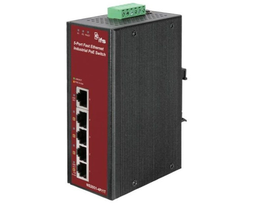 Interlogix NS2051-4P-1T 5-Port PoE Unmanaged Industrial Ethernet