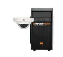 Digital Watchdog DW-MTV7DKIT68 Blackjack Mid-Size Tower NVR, 6TB with 8 X 2.1MP/1080P Ultra Low-Profile Vandal Dome IP Camera, 2.8mm Fixed Lens