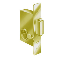 Adams Rite 2331-605 Heavy Duty Deadbolt with Strike for Sliding Door in Bright Brass