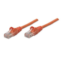 Intellinet 338295 IEC-C5-OR-10 Network Cable, Cat5e, UTP, 100% Copper, RJ45 Male / RJ45 Male, 3.0 m (10 ft.), Orange