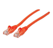 Intellinet 338455 IEC-C5-OR-3 Network Cable, Cat5e, UTP, 100% Copper, RJ45 Male / RJ45 Male, 1.0 m (3 ft.), Orange