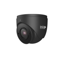 InVid PAR-P8TXIR28B-AI 8 Megapixel IP Plug & Play Outdoor IR Turret Camera with 2.8mm Lens, Black Housing